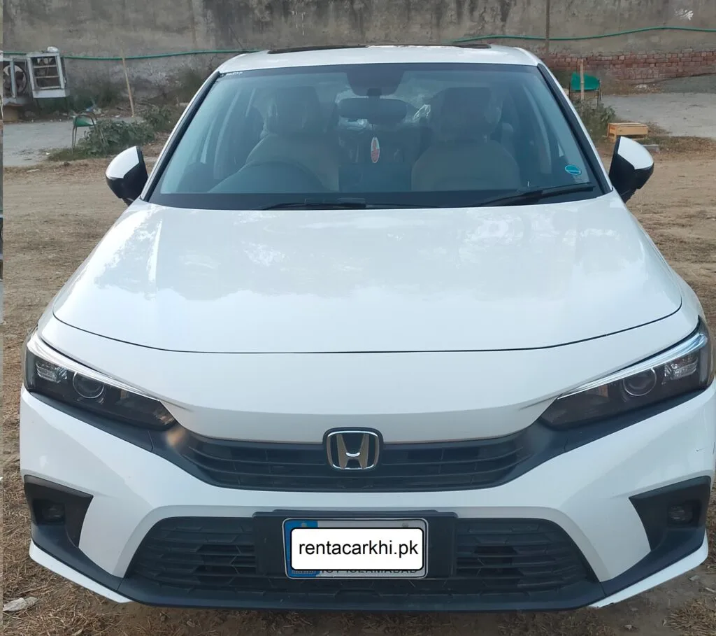 Honda Civic rental Karachi with professional driver